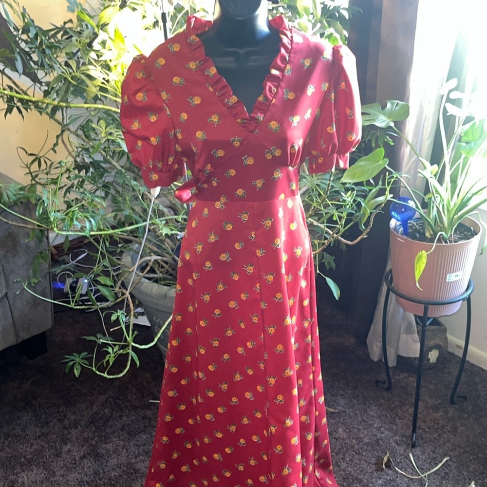 Vintage handmade cottage core dress